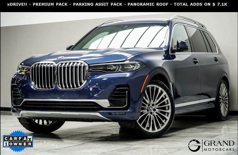 Used 2021 BMW X7 40i with VIN 5UXCW2C04M9G45739 for sale in Kennesaw, GA