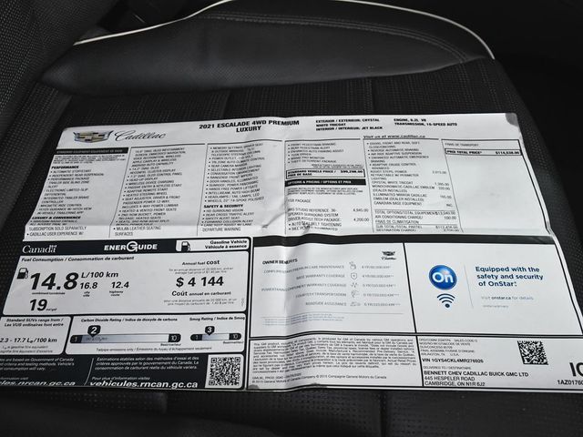 2021 Cadillac Escalade Premium Luxury - 23011161 - 65