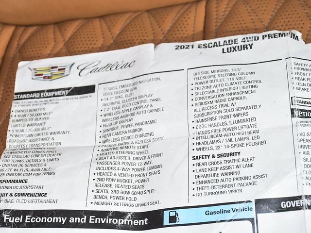 2021 Cadillac Escalade Premium Luxury - 23045213 - 66