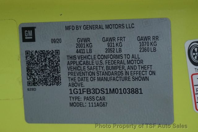 2021 Chevrolet Camaro 2dr Convertible 1LT - 23095031 - 33