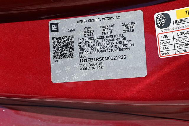 2021 CHEVROLET CAMARO 2dr Coupe 1LT - 23049392 - 24