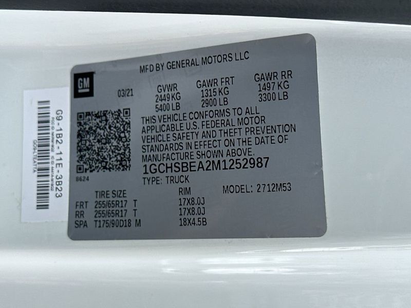 2021 Chevrolet Colorado 2WD Ext Cab 128" Work Truck - 23007941 - 21