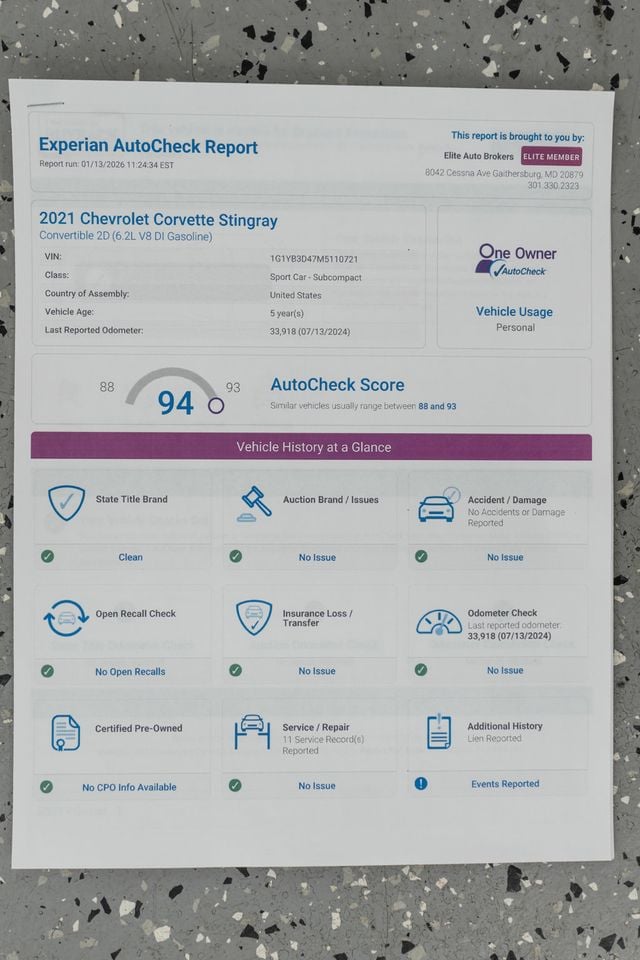 2021 Chevrolet Corvette 2dr Stingray Convertible w/2LT - 22974573 - 50