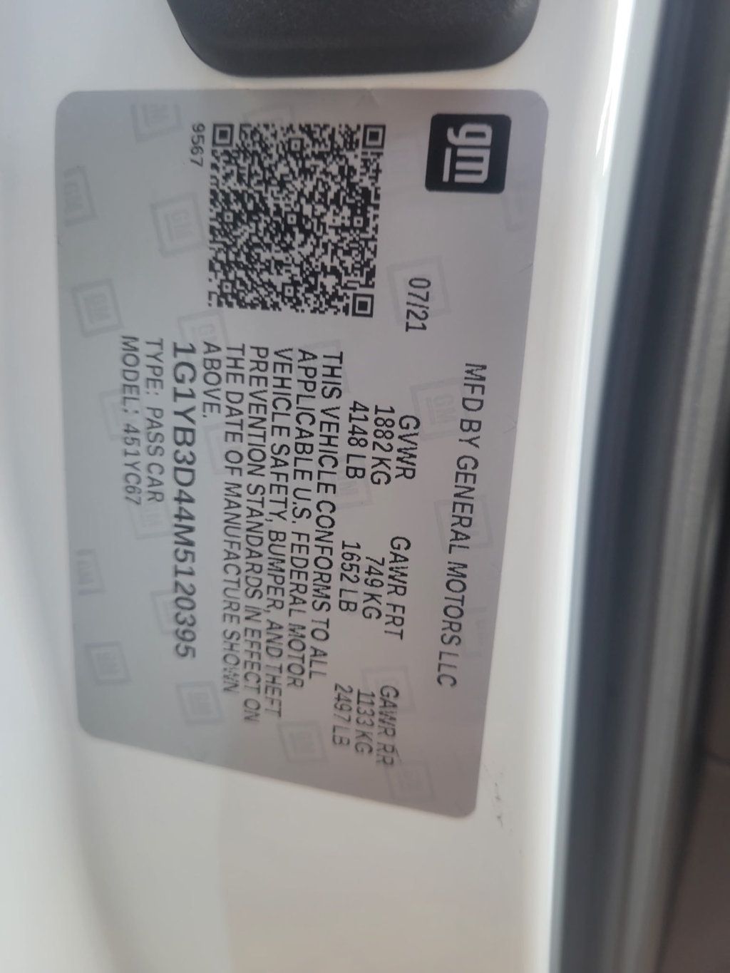 2021 Chevrolet Corvette 2dr Stingray Convertible w/2LT - 22968162 - 90