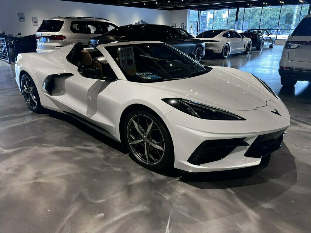 2021 Chevrolet Corvette 3LT/Adj.FrontLiftw/Memory/RearParkAssist/CarbonFlashAccents - 23068809 - 2