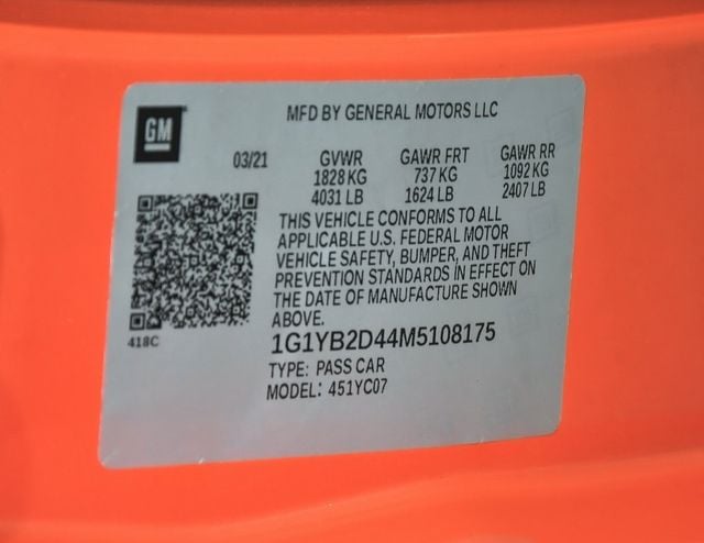 2021 Chevrolet Corvette Stingray - 22960268 - 18