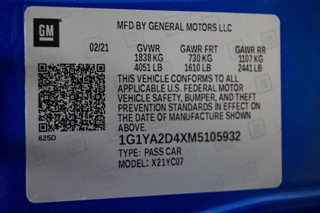 2021 Chevrolet Corvette *Z51 Performance Pkg* *Mag Ride* *Navigation* *Trident Wheels* - 22948821 - 18