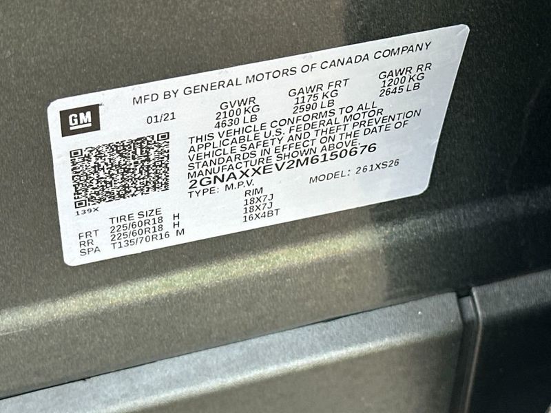 2021 Chevrolet Equinox AWD 4dr Premier - 22950420 - 21