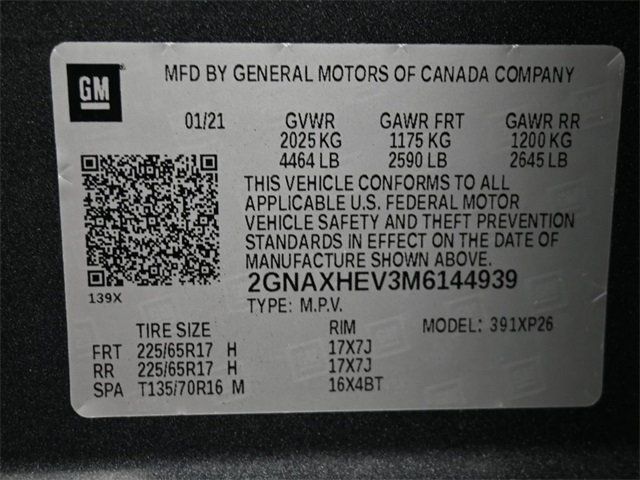 2021 Chevrolet Equinox FWD 4dr LS w/1LS - 22921117 - 3