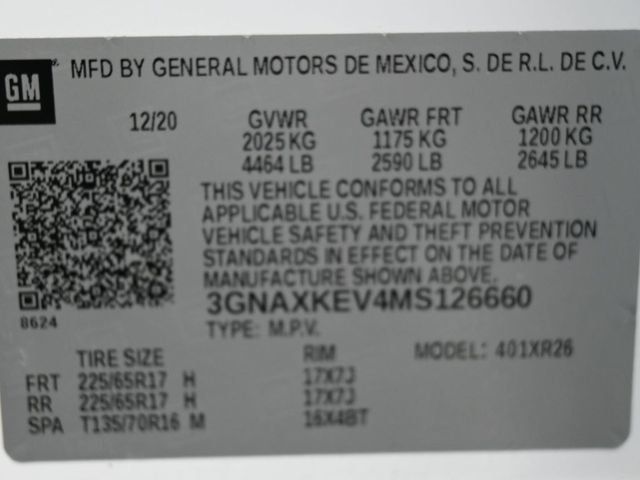 2021 Chevrolet Equinox FWD 4dr LT w/1LT - 23022668 - 3