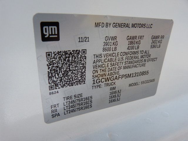 2021 Chevrolet Express Cargo Van 4.3L V6 GAS*2500*135" WB*BULKHEAD & SHELVES PACKAGE! - 22976706 - 36