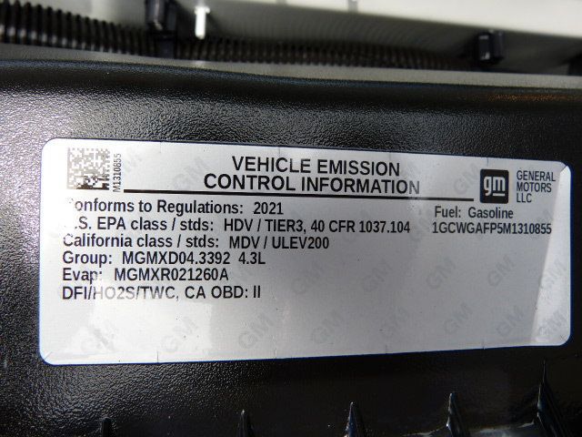 2021 Chevrolet Express Cargo Van 4.3L V6 GAS*2500*135" WB*BULKHEAD & SHELVES PACKAGE! - 22976706 - 37