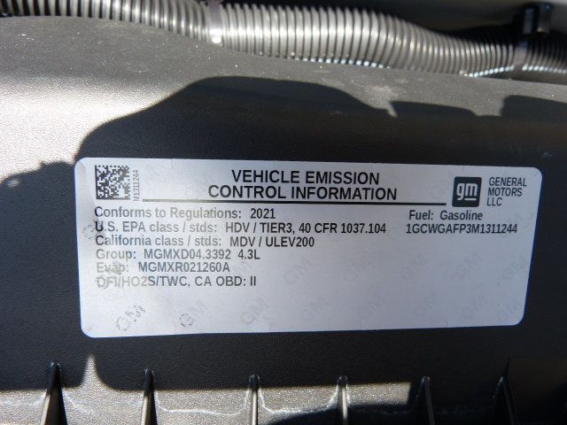 2021 Chevrolet Express Cargo Van 4.3L V6 GAS*2500*135" WB*BULKHEAD & SHELVES PACKAGE! - 22997417 - 39