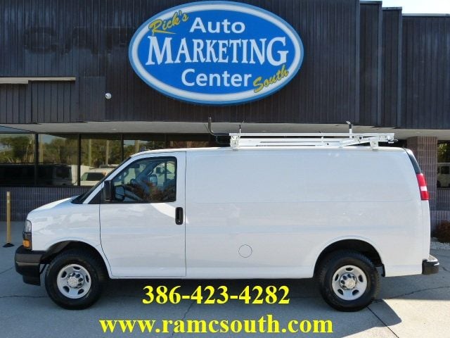 2021 Chevrolet Express Cargo Van 4.3L V6 GAS*2500*135" WB*SHELVES/BINS/LADDER RACK PACKAGE! - 22985019 | Video 1