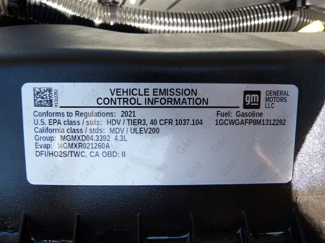 2021 Chevrolet Express Cargo Van 4.3L V6 GAS*2500*135" WB*SHELVES/BINS/LADDER RACK PACKAGE! - 22985019 - 37