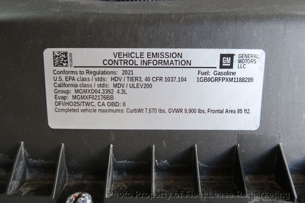 2021 Chevrolet Express Commercial Cutaway Express 3500 12' Box Tommy Liftgate SRW - 23087413 - 34