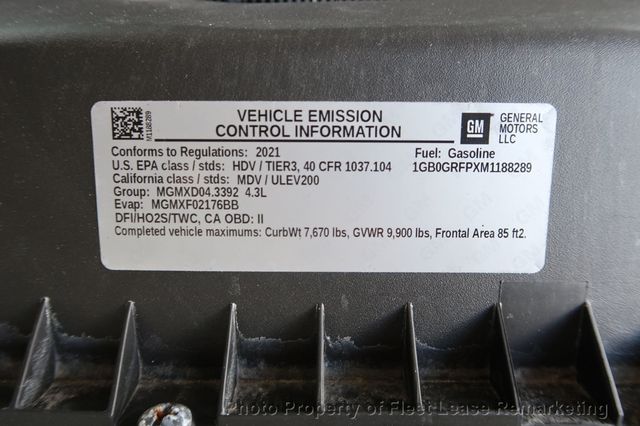 2021 Chevrolet Express Commercial Cutaway Express 3500 12' Box Tommy Liftgate SRW - 23087413 - 34
