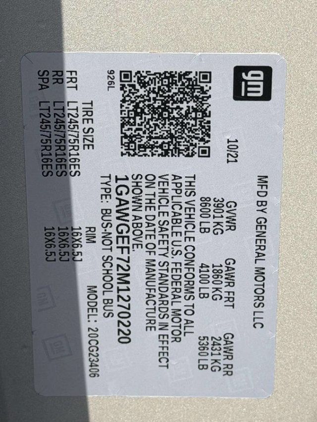 2021 Chevrolet Express Passenger RWD 2500 135" LS - 22992726 - 34