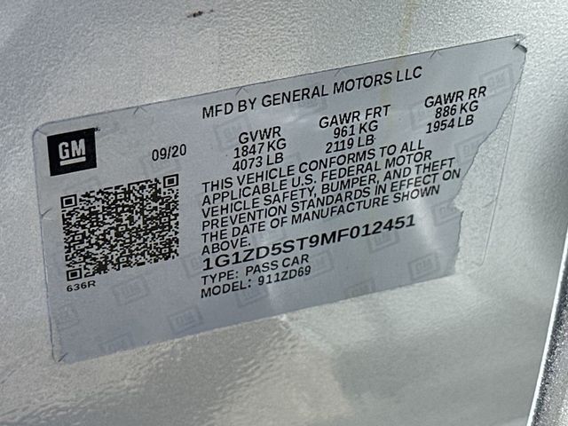 2021 Chevrolet Malibu 4dr Sedan LT - 23041778 - 21