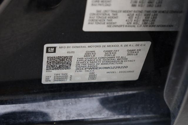 2021 Chevrolet Silverado 1500 2WD Crew Cab 147" Custom - 22898849 - 11