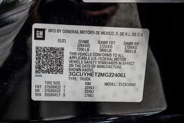 2021 Chevrolet Silverado 1500 4WD Crew Cab 147" High Country - 22932495 - 43