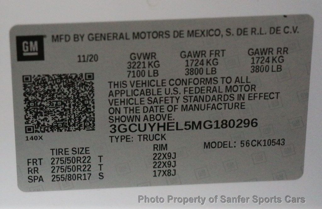 2021 Chevrolet Silverado 1500 4WD Crew Cab 147" High Country - 23056109 - 62