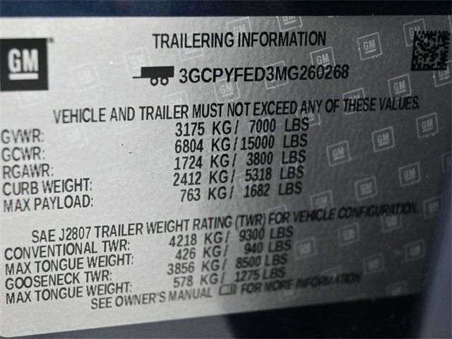 2021 Chevrolet Silverado 1500 4WD Crew Cab 147" LT Trail Boss - 22904479 - 3