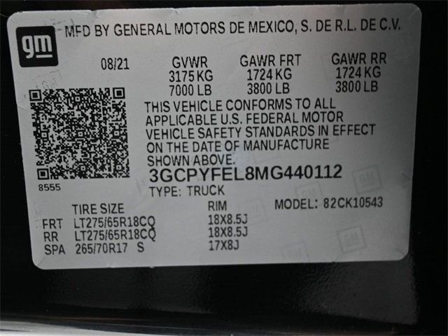 2021 Chevrolet Silverado 1500 4WD Crew Cab 147" LT Trail Boss - 22961164 - 8