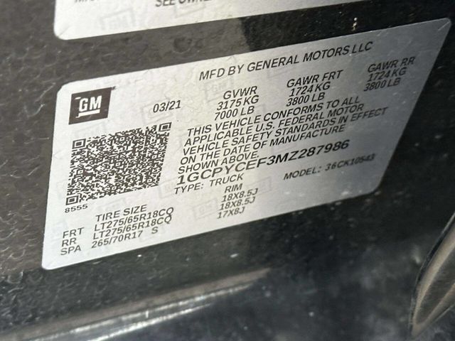 2021 Chevrolet Silverado 1500 Custom Trail Boss 4x4 4dr Crew Cab 5.8 ft. SB - 22952513 - 16