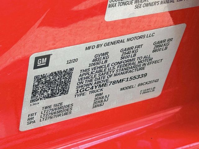 2021 Chevrolet Silverado 2500HD Custom 4x4 4dr Crew Cab SB - 23052202 - 20