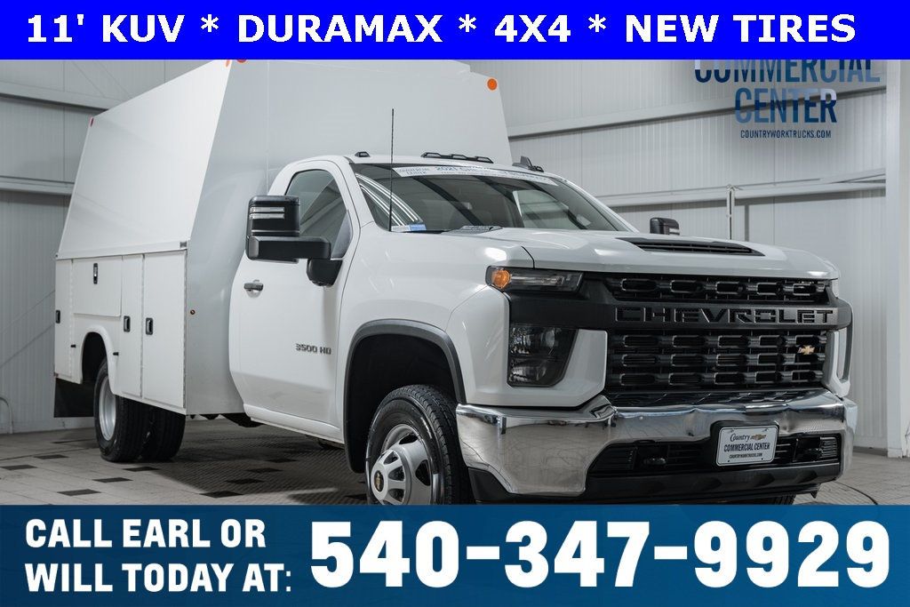 2021 Chevrolet Silverado 3500HD 3500HD REG CAB 4X4 * 6.6 DURAMAX * KNAPHEIDE KUV - 22420123 - 0