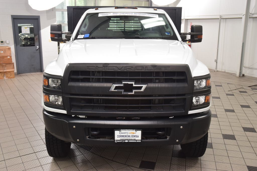 2021 Chevrolet Silverado 5500HD 5500HD REG CAB 4X4 * DURAMAX * FLATBED DUMP * 1 OWNER - 23051877 - 2