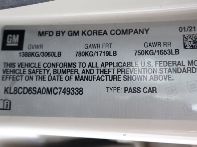 2021 Chevrolet Spark 4dr Hatchback CVT 1LT - 22964672 - 40