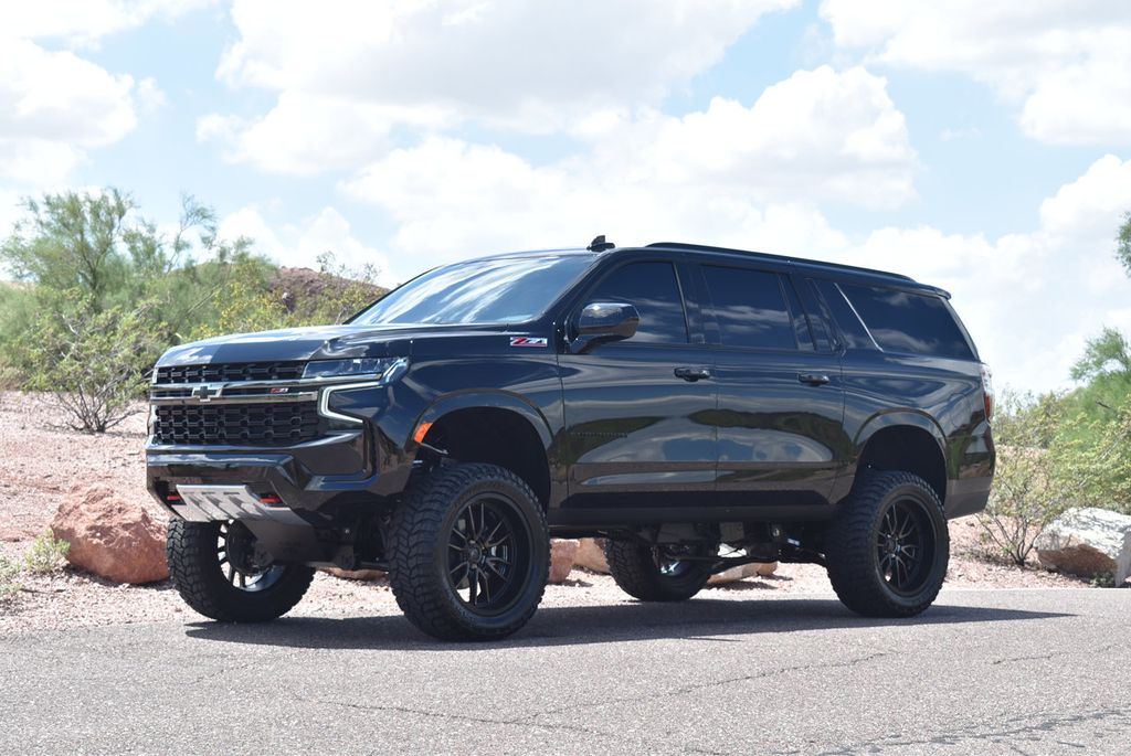 2021 Used Chevrolet Suburban Lifted Chevy Suburban Z71. Pano Roof. Bose 