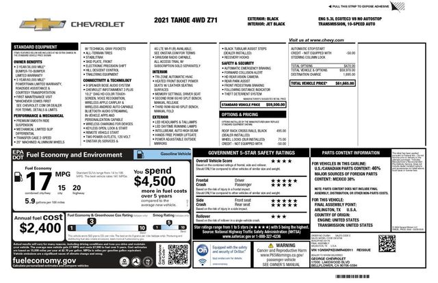 2021 Chevrolet Tahoe 3.5" RC Lift 24" NICHE Wheels 35" NEW MUTANT Tires 4WD Z71 - 22900819 - 7