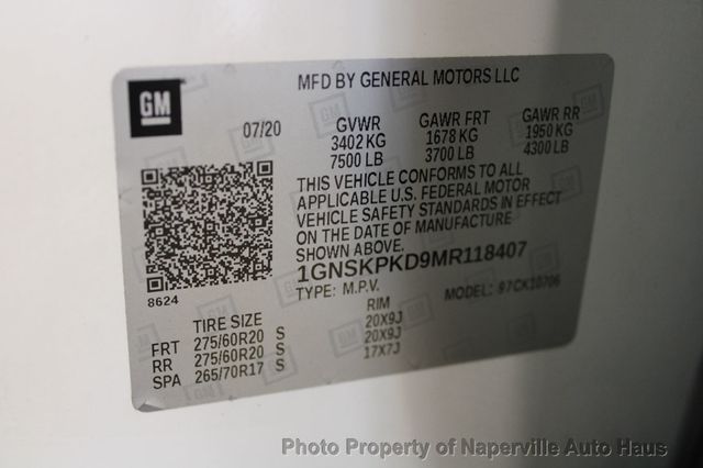 2021 Chevrolet Tahoe 4WD 4dr Z71 - 22933827 - 59