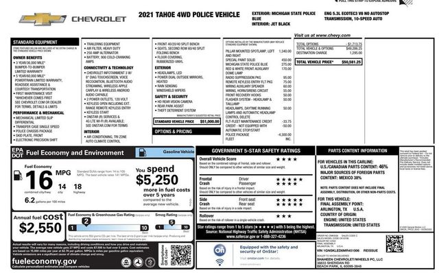 2021 Chevrolet Tahoe Commercial Sport Utility 4D - 22973834 - 37