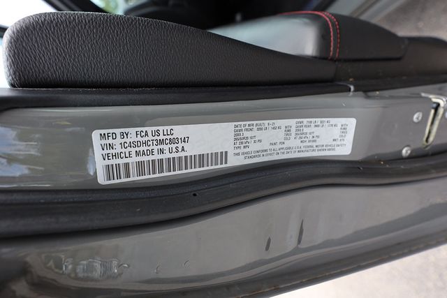 2021 DODGE DURANGO R/T Blacktop RWD - 23018578 - 37