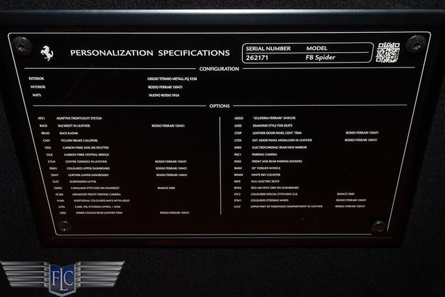 2021 Ferrari F8 Spider Convertible - 22996812 - 44