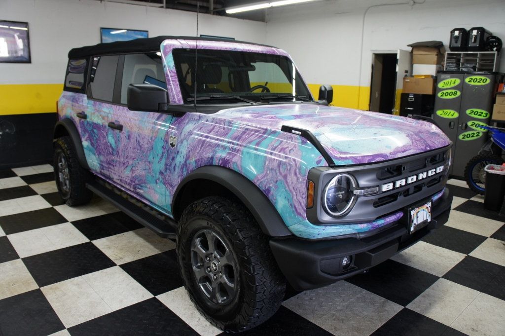 2021 Ford Bronco Big Bend 4x4! 1-Owner! Custom Wrap, Manual 7 spd, Only 3k miles - 22936221 - 11