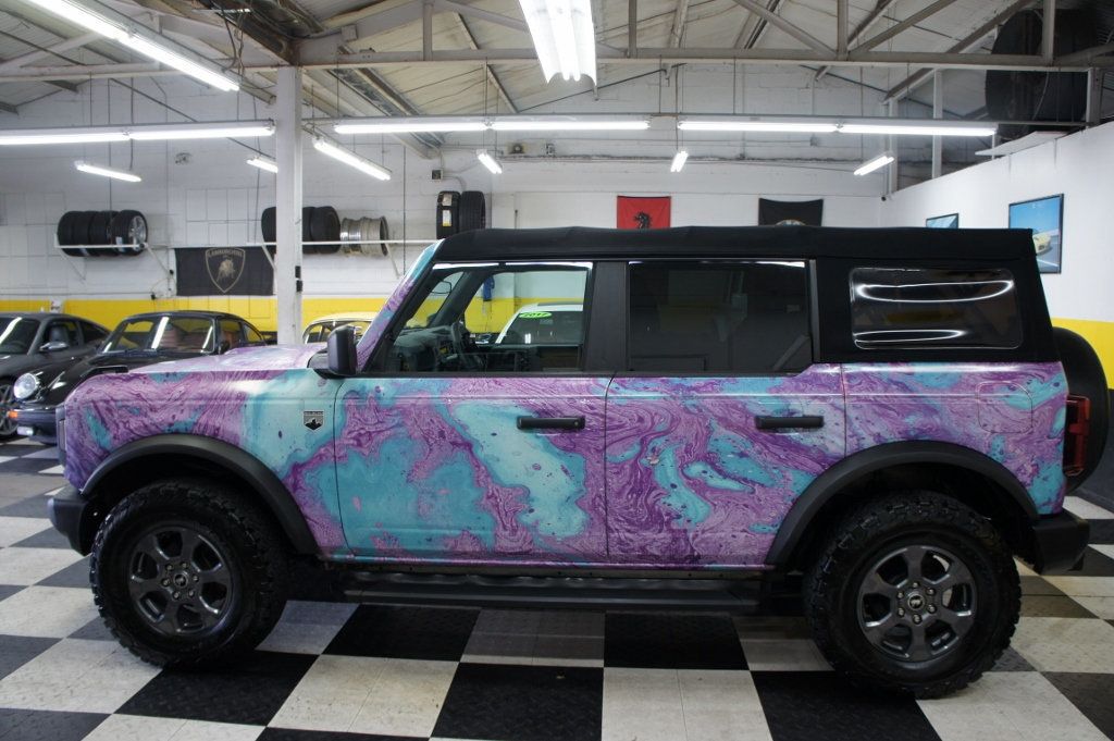 2021 Ford Bronco Big Bend 4x4! 1-Owner! Custom Wrap, Manual 7 spd, Only 3k miles - 22936221 - 22