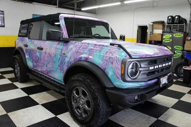 2021 Ford Bronco Big Bend 4x4! 1-Owner! Custom Wrap, Manual 7 spd, Only 3k miles - 22936221 - 2