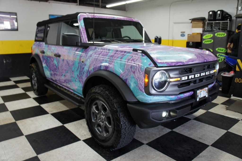 2021 Ford Bronco Big Bend 4x4! 1-Owner! Custom Wrap, Manual 7 spd, Only 3k miles - 22936221 - 49