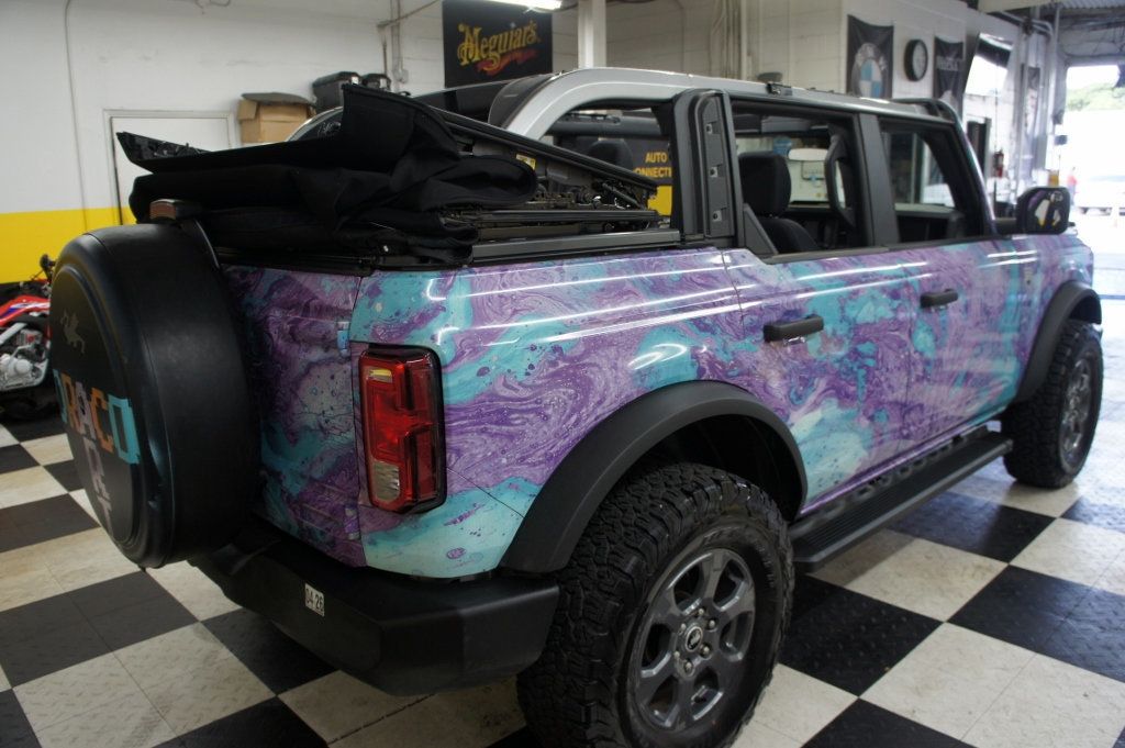 2021 Ford Bronco Big Bend 4x4! 1-Owner! Custom Wrap, Manual 7 spd, Only 3k miles - 22936221 - 57