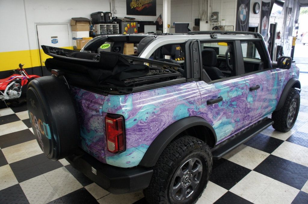 2021 Ford Bronco Big Bend 4x4! 1-Owner! Custom Wrap, Manual 7 spd, Only 3k miles - 22936221 - 58