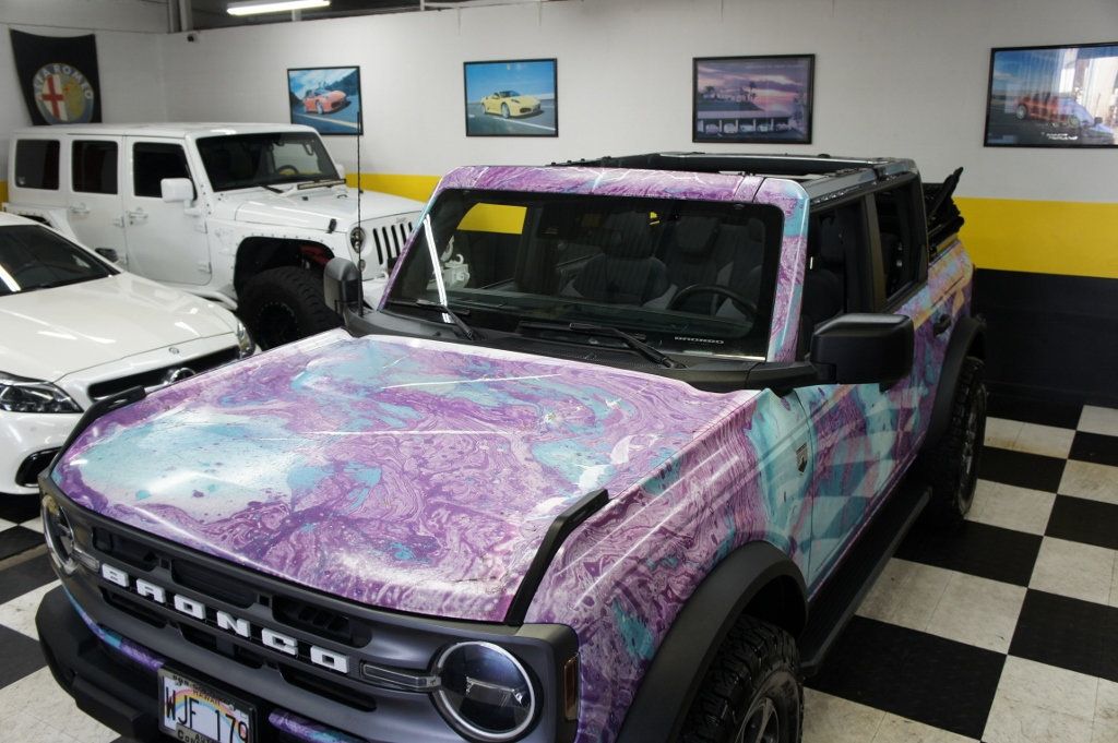 2021 Ford Bronco Big Bend 4x4! 1-Owner! Custom Wrap, Manual 7 spd, Only 3k miles - 22936221 - 61