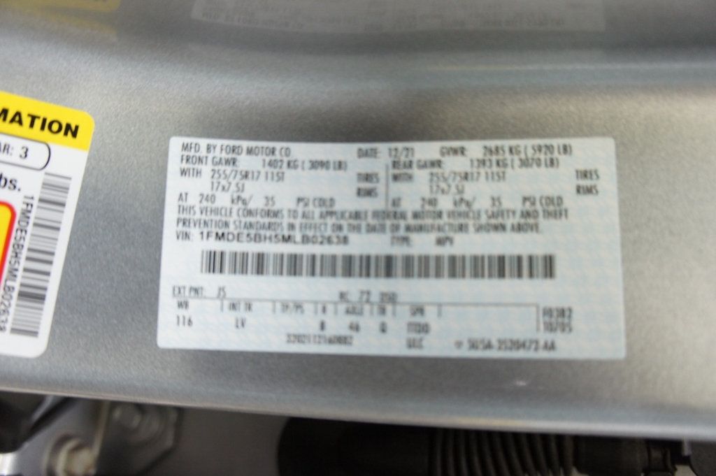 2021 Ford Bronco Big Bend 4x4! 1-Owner!  Manual 7 spd, Only 3k miles - 22936221 - 70