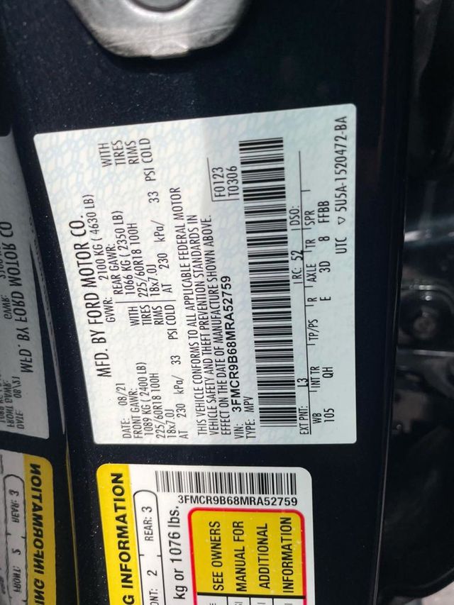 2021 Ford Bronco Sport Big Bend 4x4 - 23016244 - 8