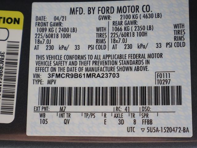 2021 Ford Bronco Sport Big Bend 4x4 - 22967226 - 57