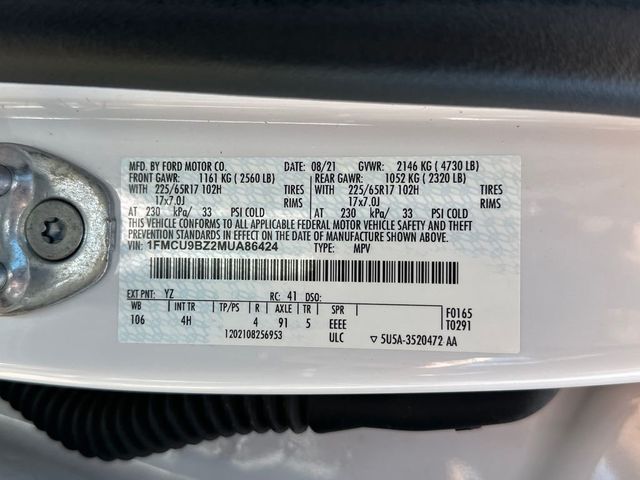 2021 Ford Escape SE Hybrid AWD - 23023339 - 21